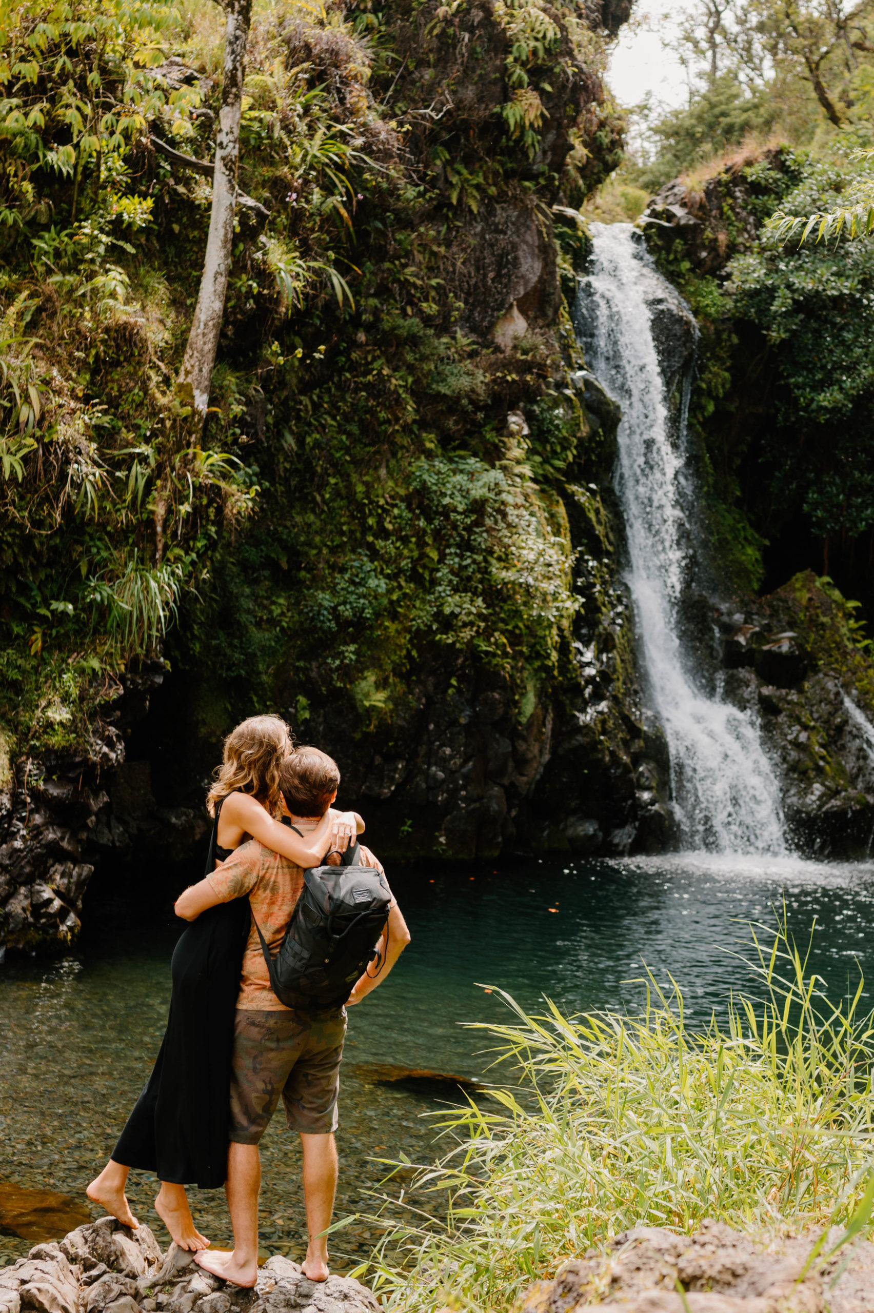 During your Maui Elopement, explore the many waterfalls the island has to offer! 