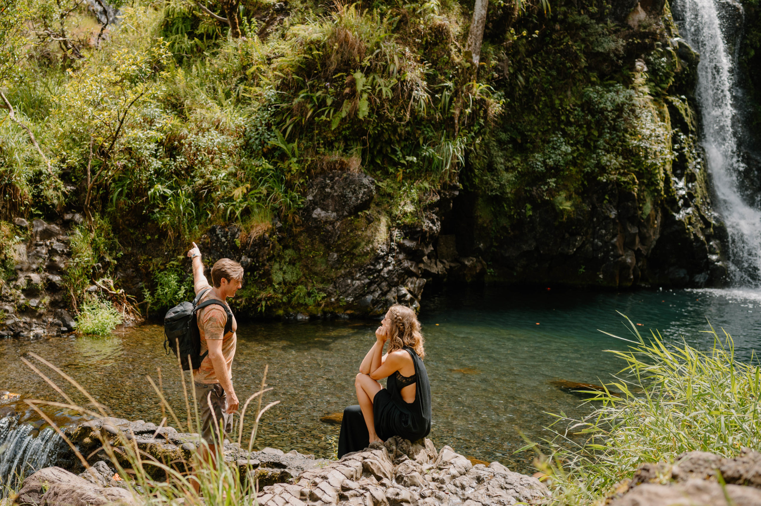 During your Maui Elopement, explore the many waterfalls the island has to offer! 