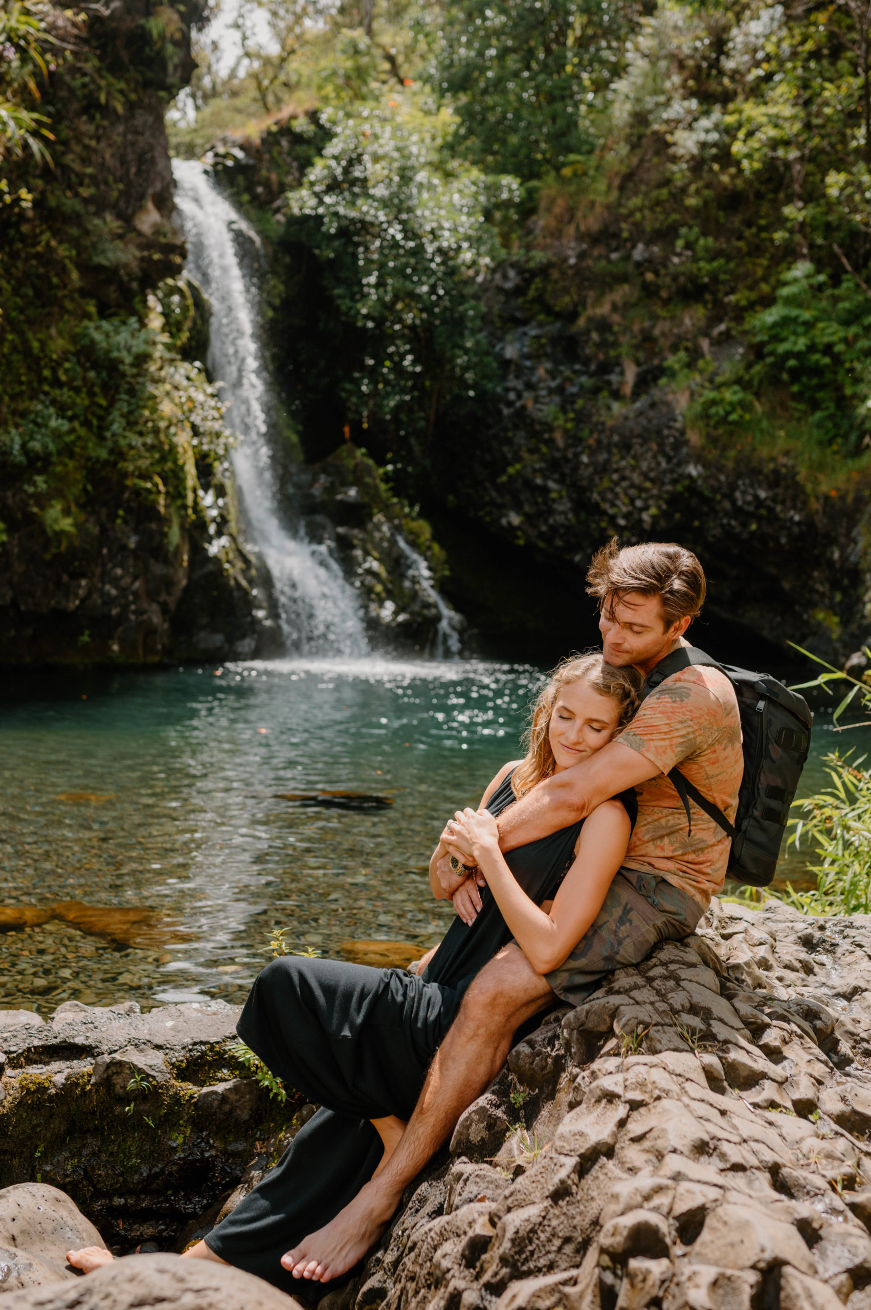 During your Maui Elopement, explore the many waterfalls the island has to offer! 