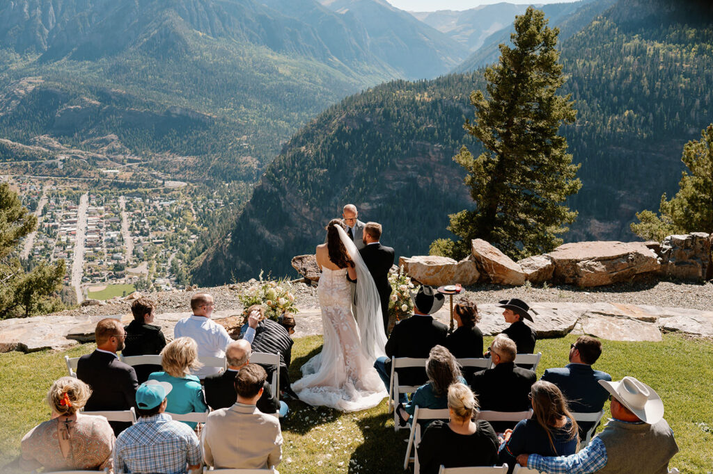 A wedding at a ranch in Ouray.
