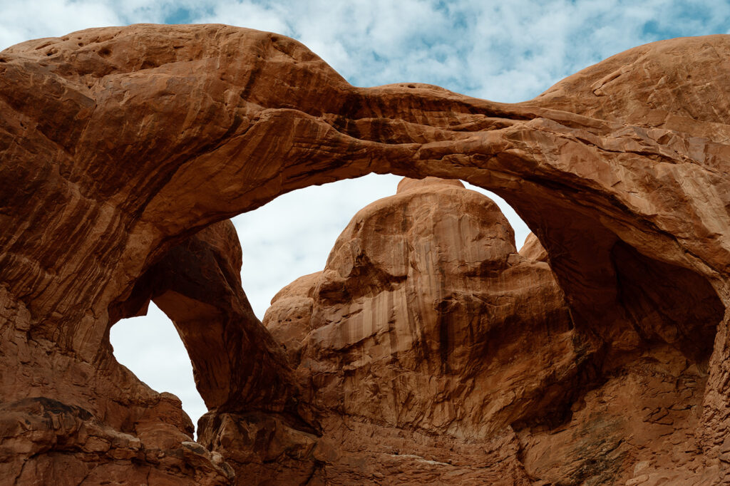 Double Arches in Arches National Park.